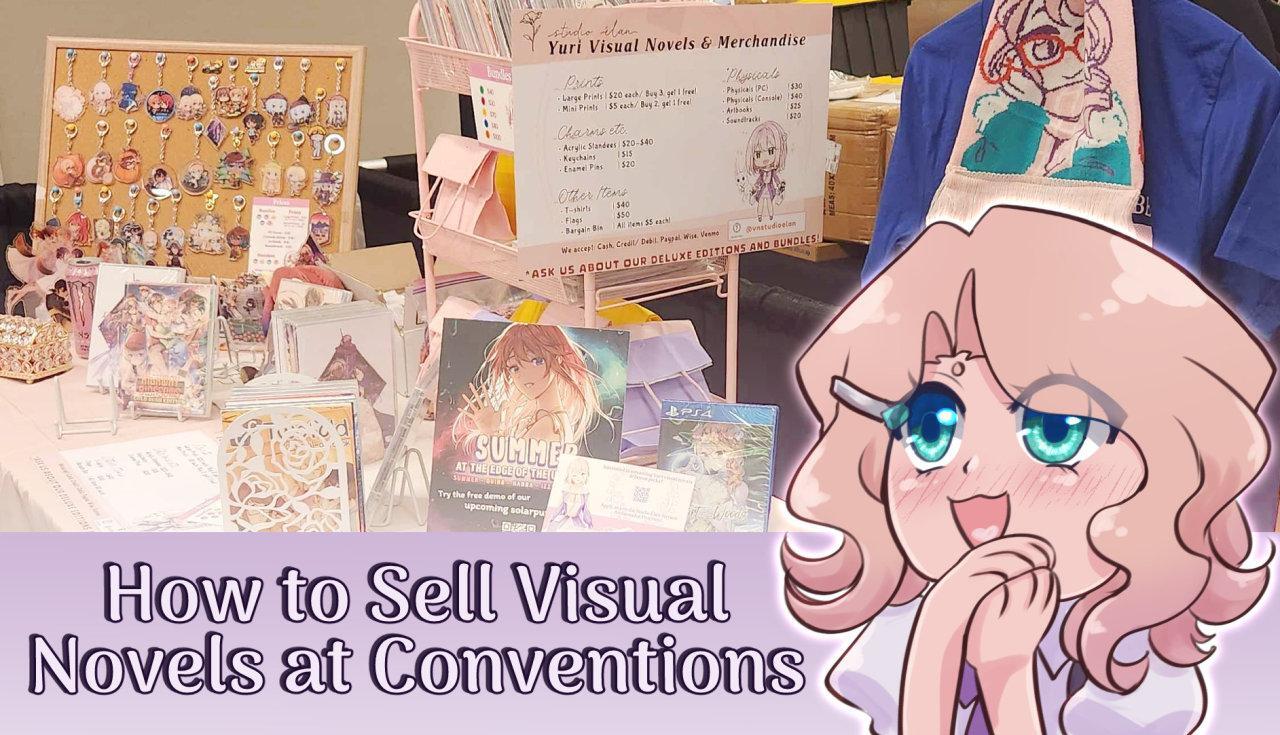 Article banner showing the article's title and an image of a convention booth. There's a blonde anime girl admiring the booth in the bottom right corner.